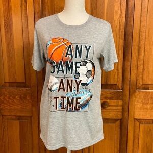 Cat & Jack Grey Graphic Shortsleeved Tee Sleepwear XL (16) Youth